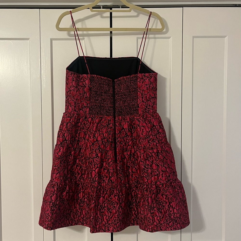Alice + Olivia Jamila Spaghetti Strap Tiered Mini Dress - Picture 3 of 5